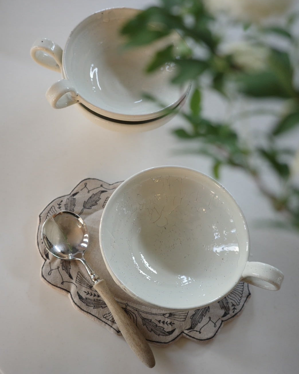 スープカップ 荒粉引(美濃焼)