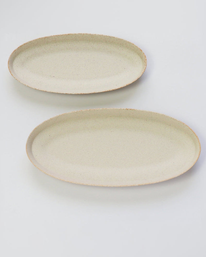 盛りやすい器-長皿- OVAL PLATE L