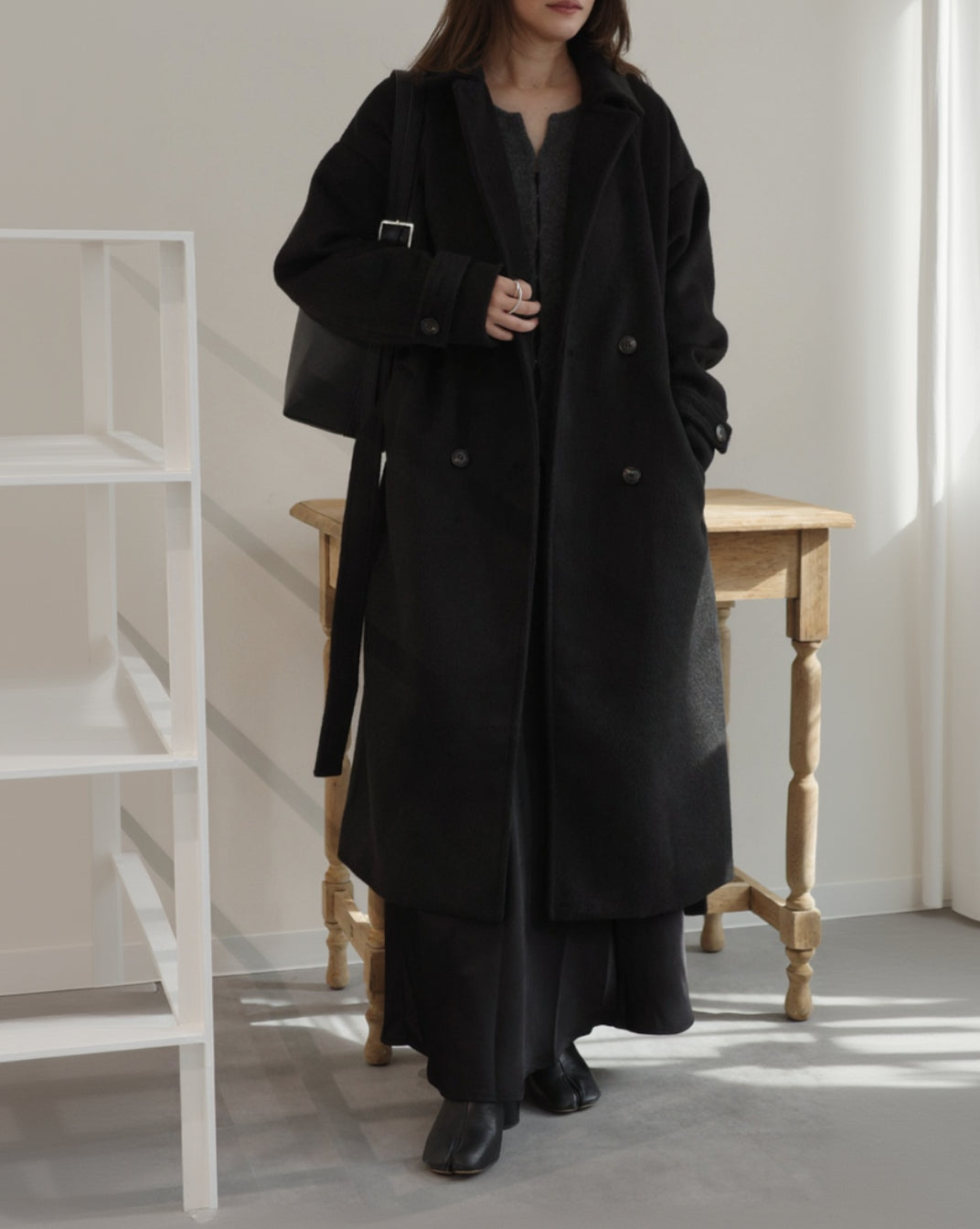 ダブルブレストチェスターコート