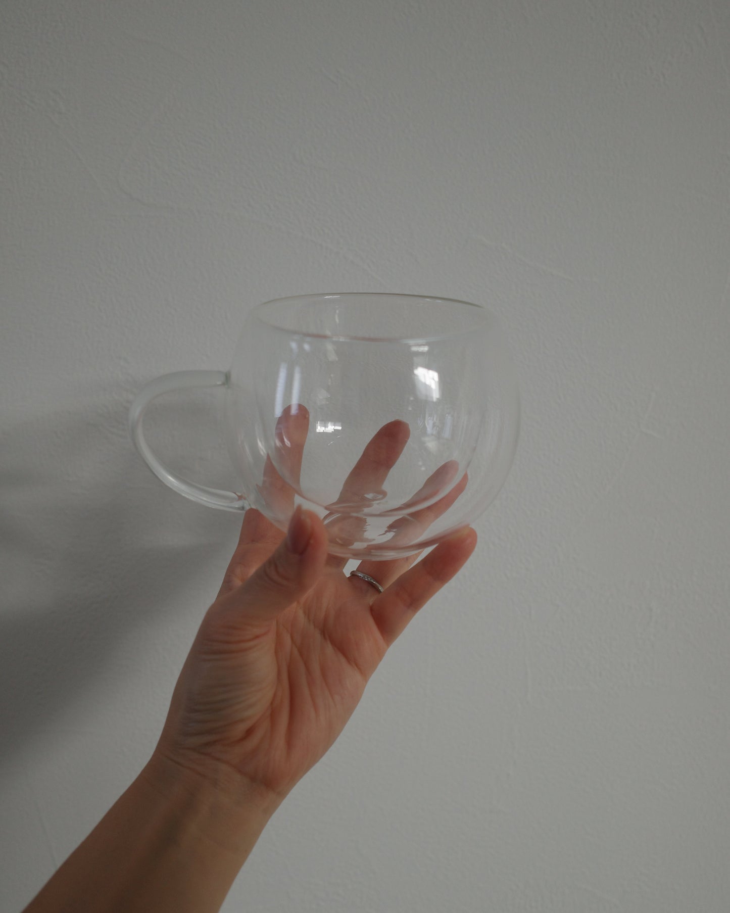 マドラー付きダブルガラスカップセット