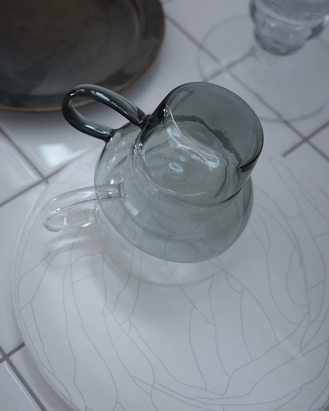 ガラスぽってりマグ