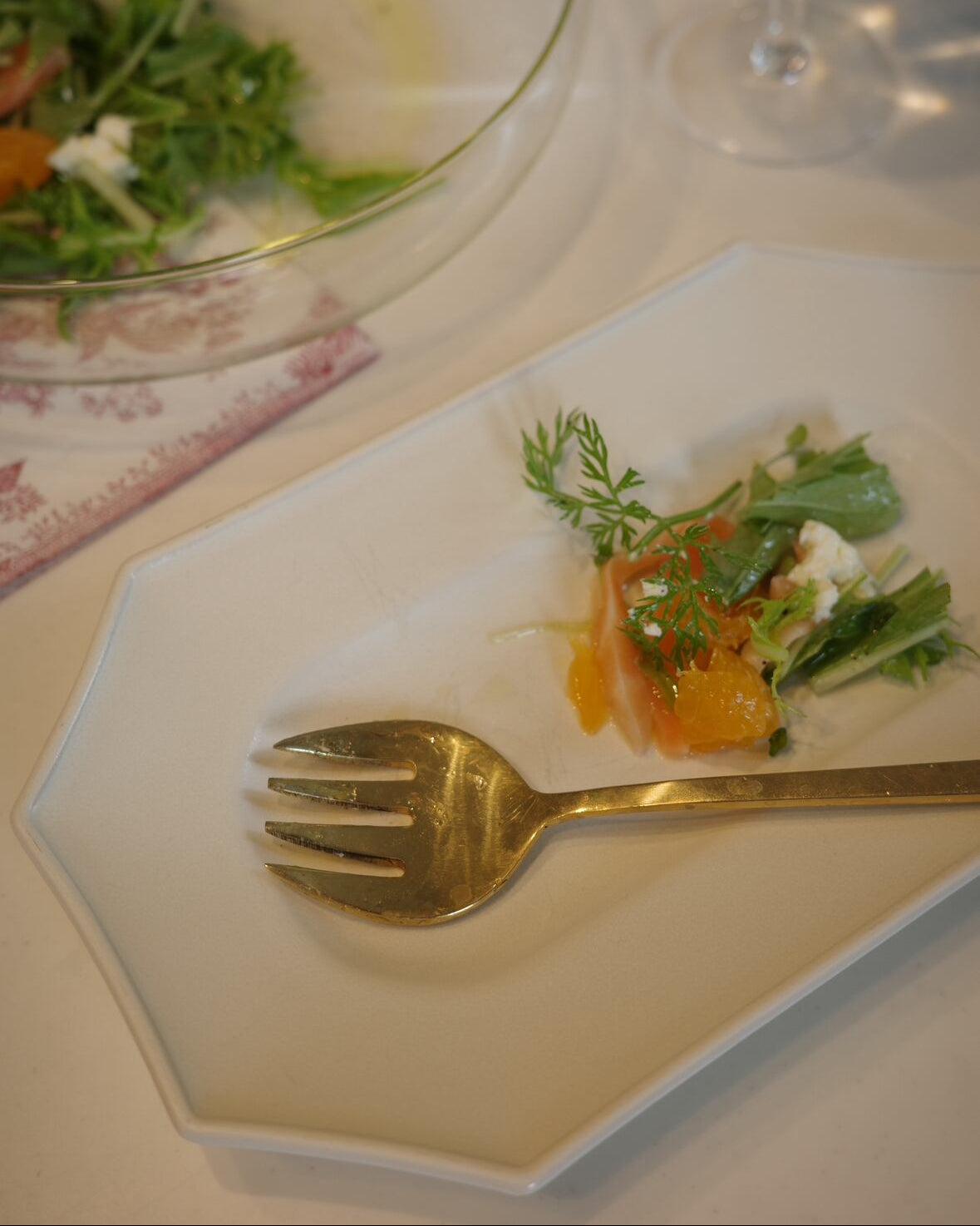 BRASSで出来た丸いフォルムのフォーク