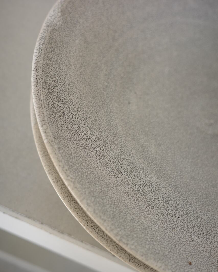 錆かいらぎ まる皿　L（美濃焼）