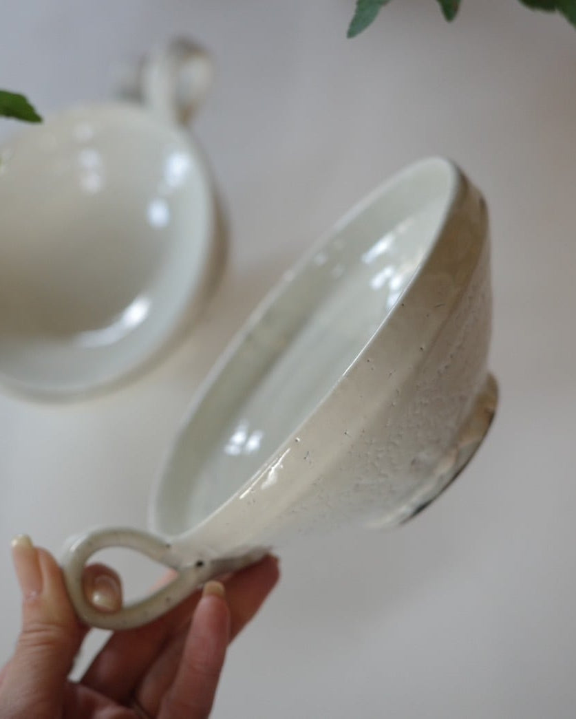 スープカップ　荒粉引（美濃焼）