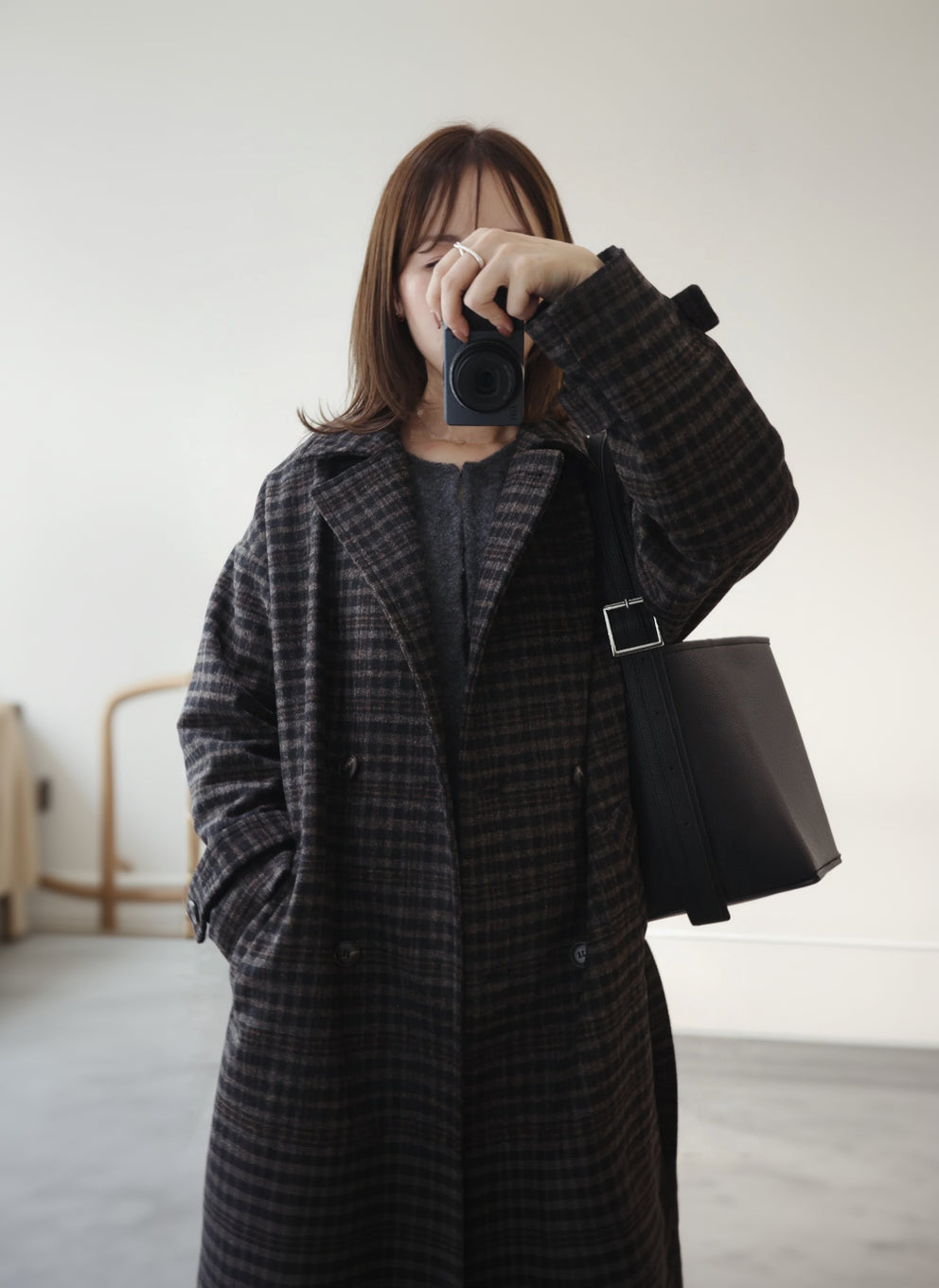 ダブルブレストチェスターコート