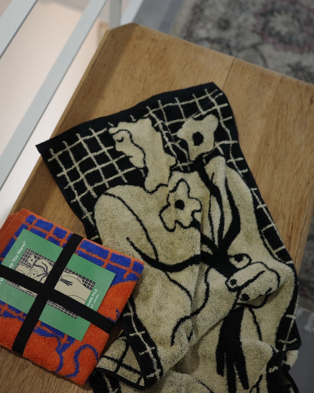 BUNCH OF FLOWERS フェイスタオル　norahi x WATANABE PILE