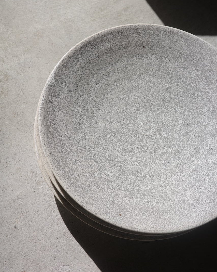 錆かいらぎ まる皿　L（美濃焼）