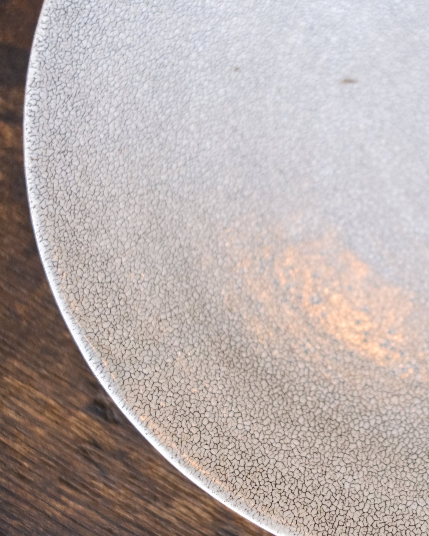 錆かいらぎ まる皿　L（美濃焼）