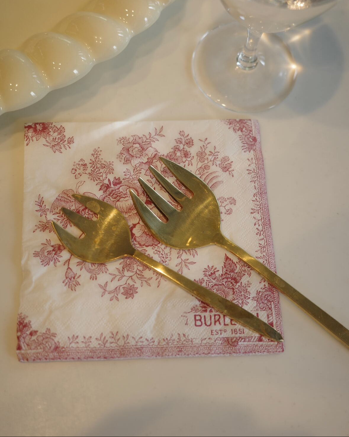 BRASSで出来た丸いフォルムのフォーク