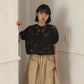 フラワーレースシースルーブラウス