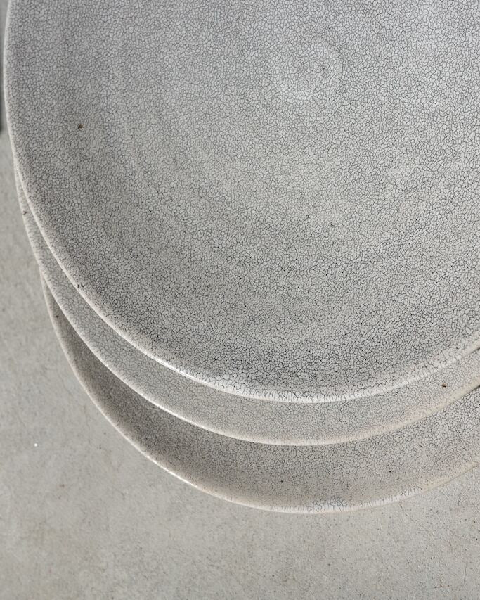 錆かいらぎ まる皿　L（美濃焼）