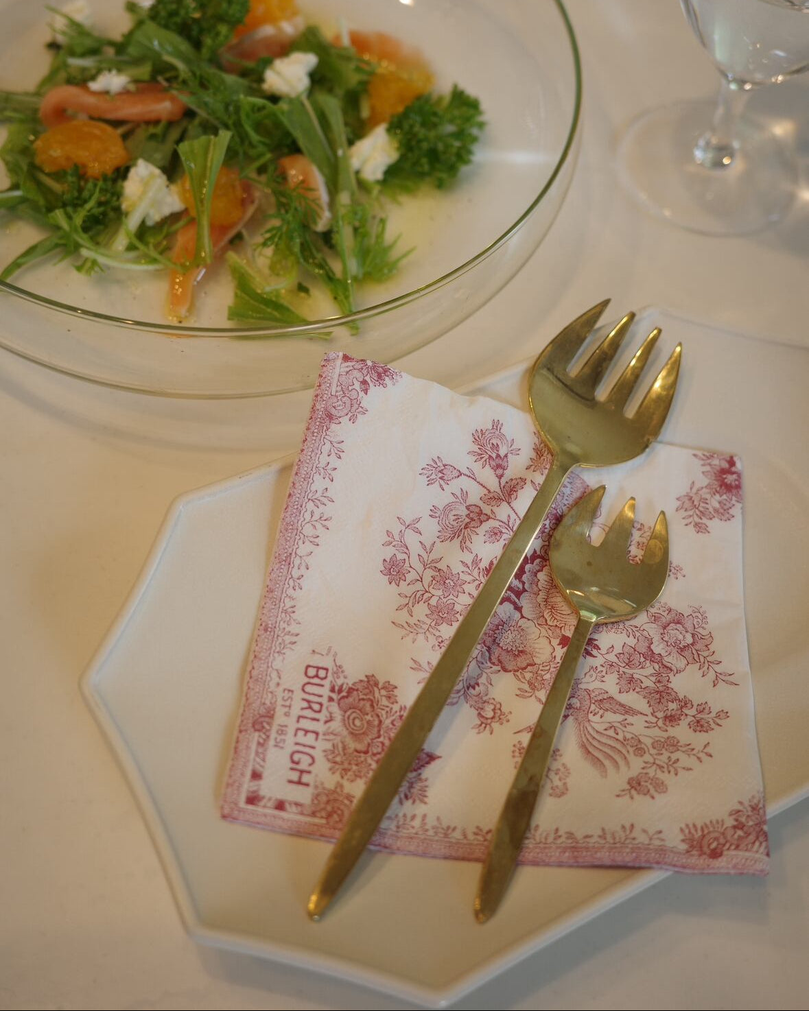 BRASSで出来た丸いフォルムのフォーク