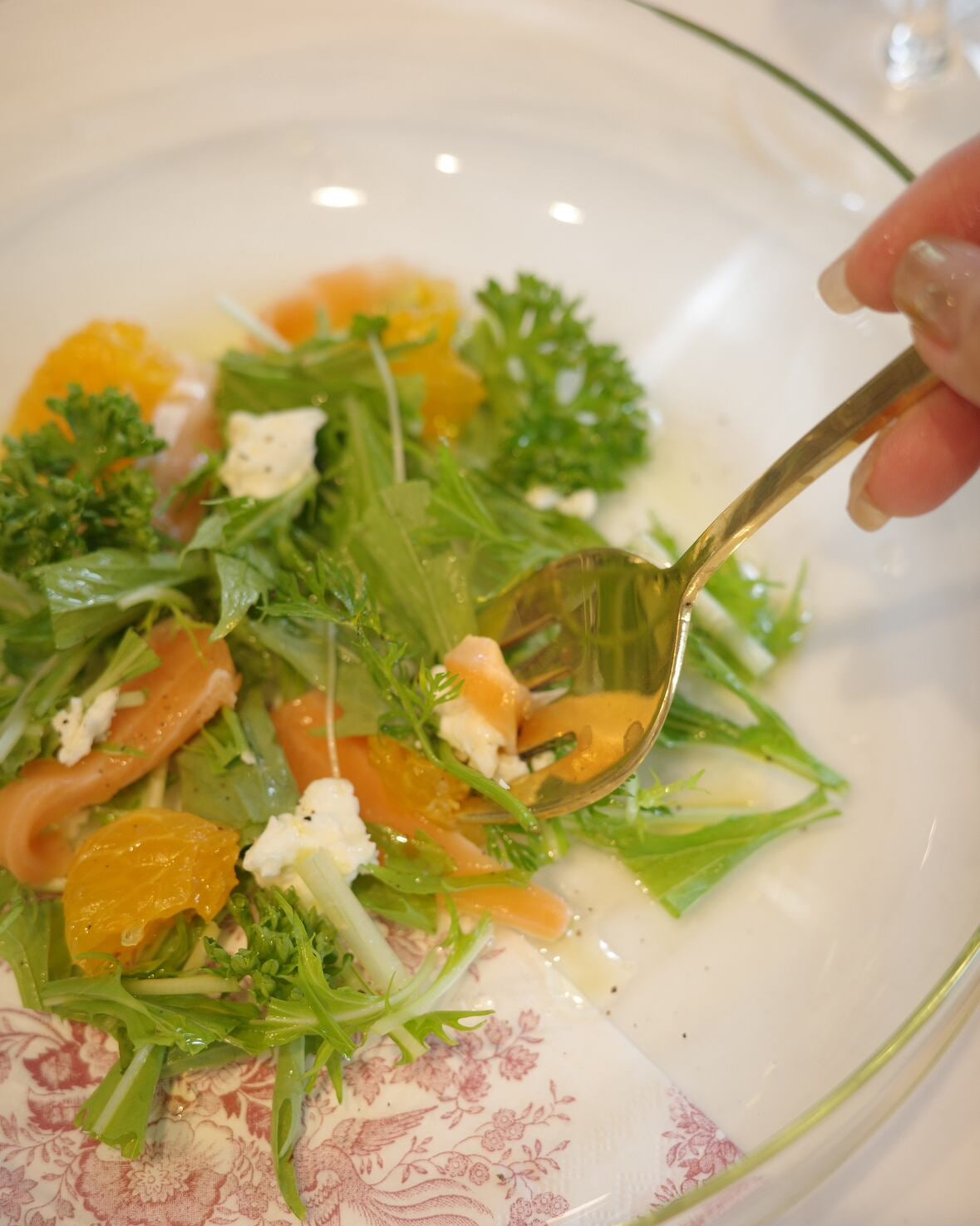 BRASSで出来た丸いフォルムのフォーク