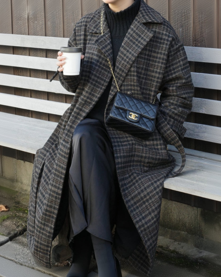 ダブルブレストチェスターコート