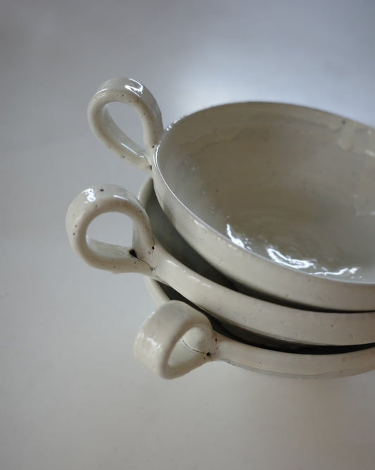 スープカップ　荒粉引（美濃焼）