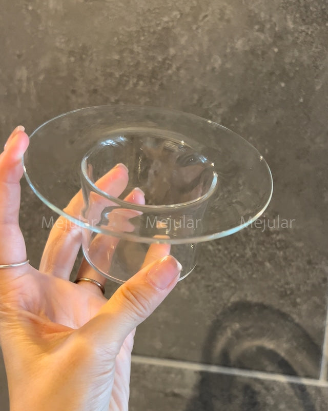 シンプルガラスプレート（小）