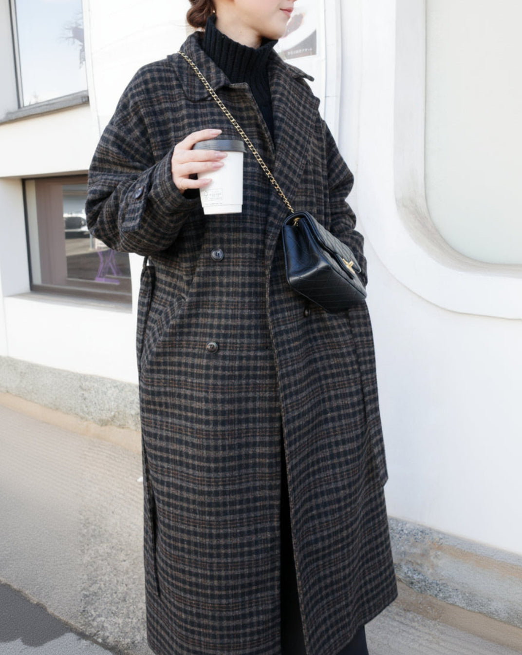 ダブルブレストチェスターコート