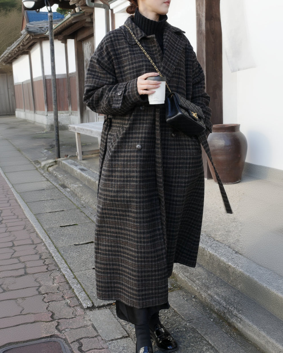 ダブルブレストチェスターコート