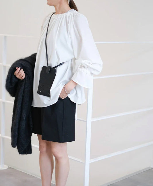 リボンブラウス