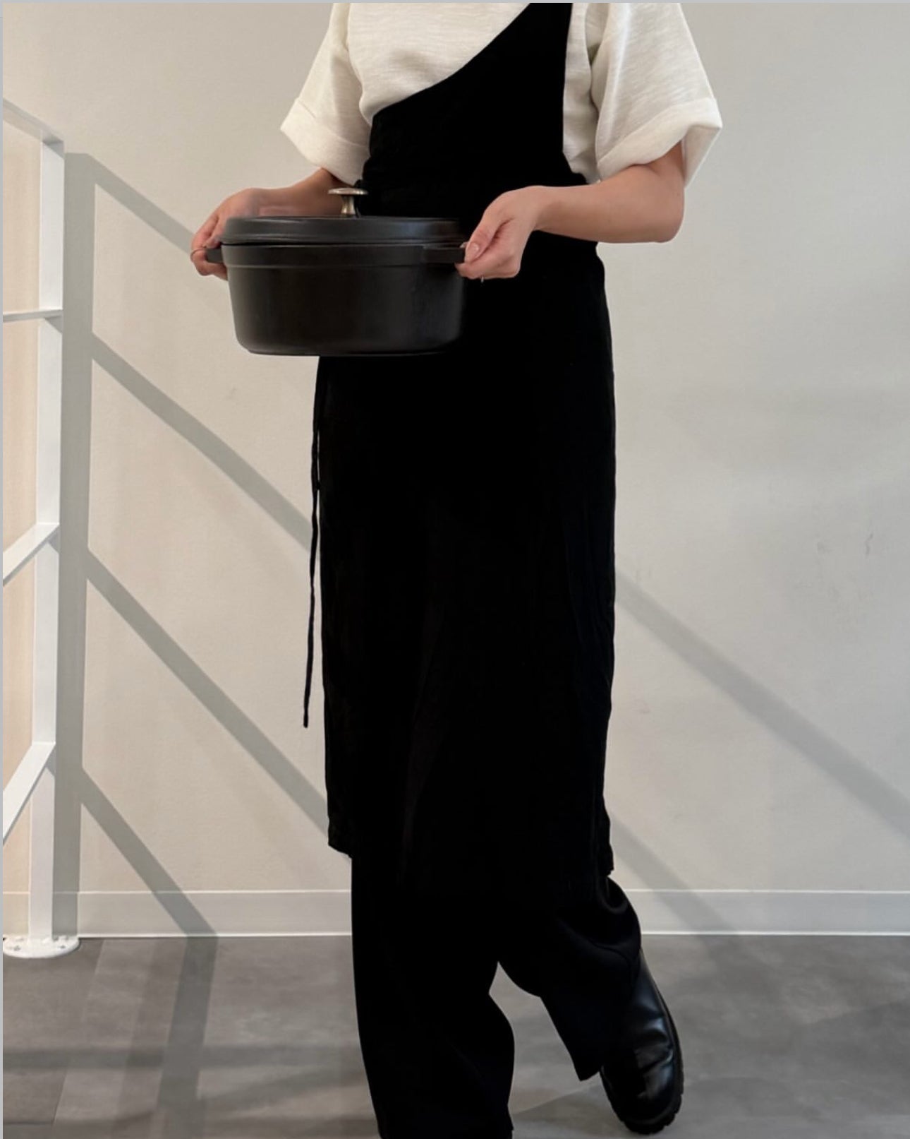 ワンショルダーラップエプロン