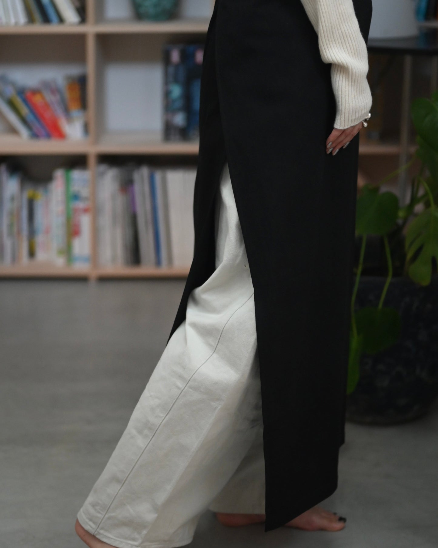 ワンショルダーラップエプロン