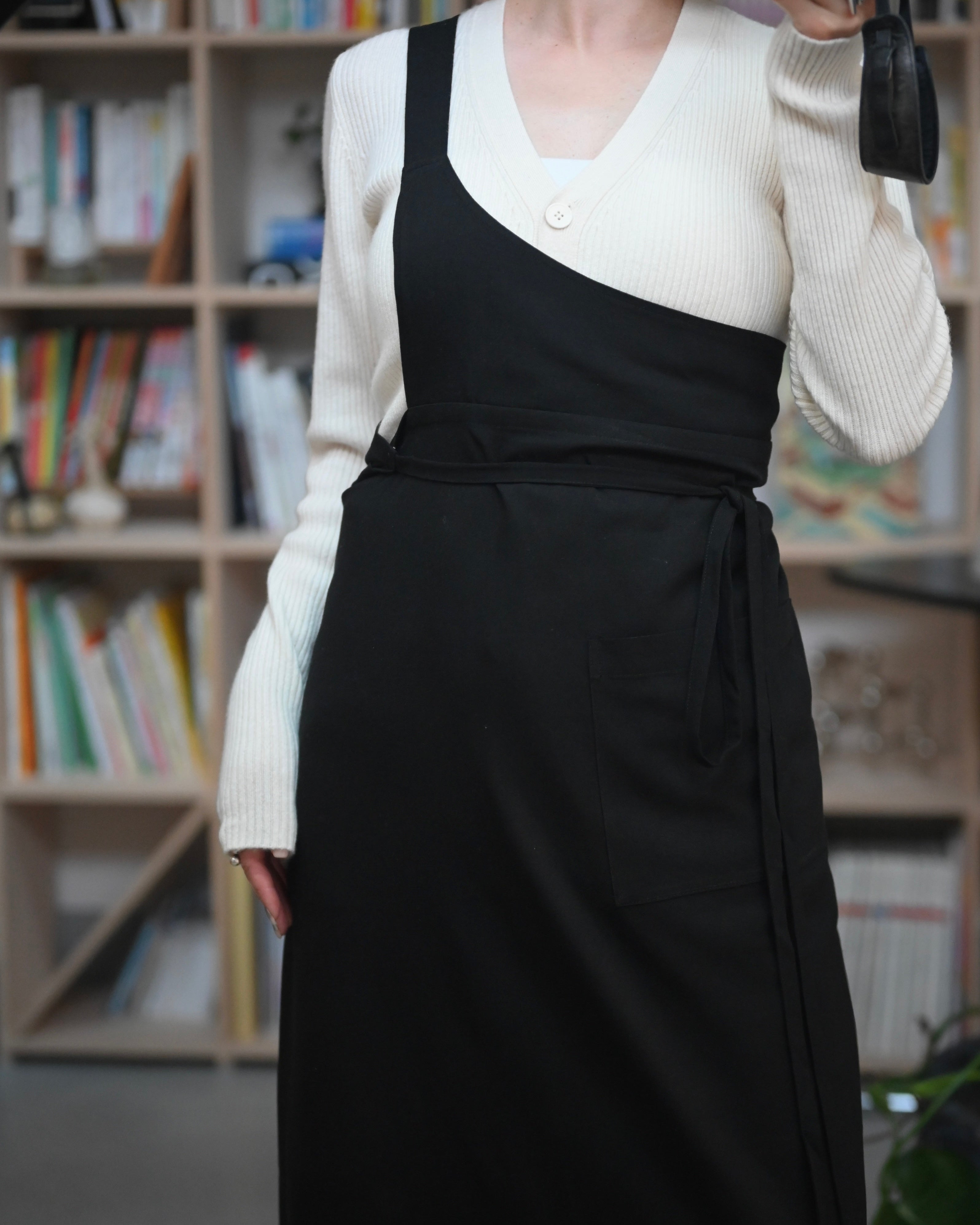 ワンショルダーラップエプロン – Mejular