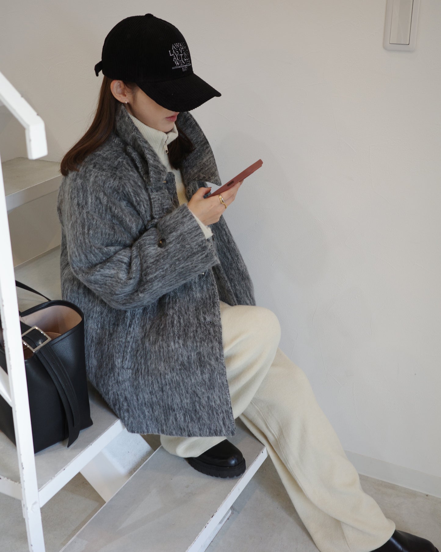 コーデュロイキャップ