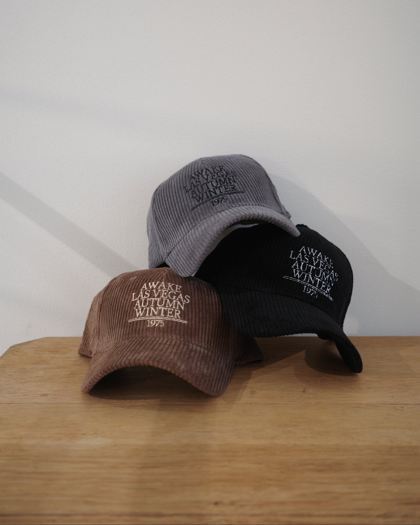 コーデュロイキャップ