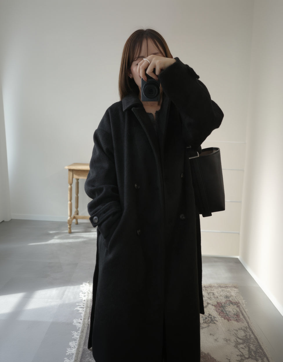 ダブルブレストチェスターコート