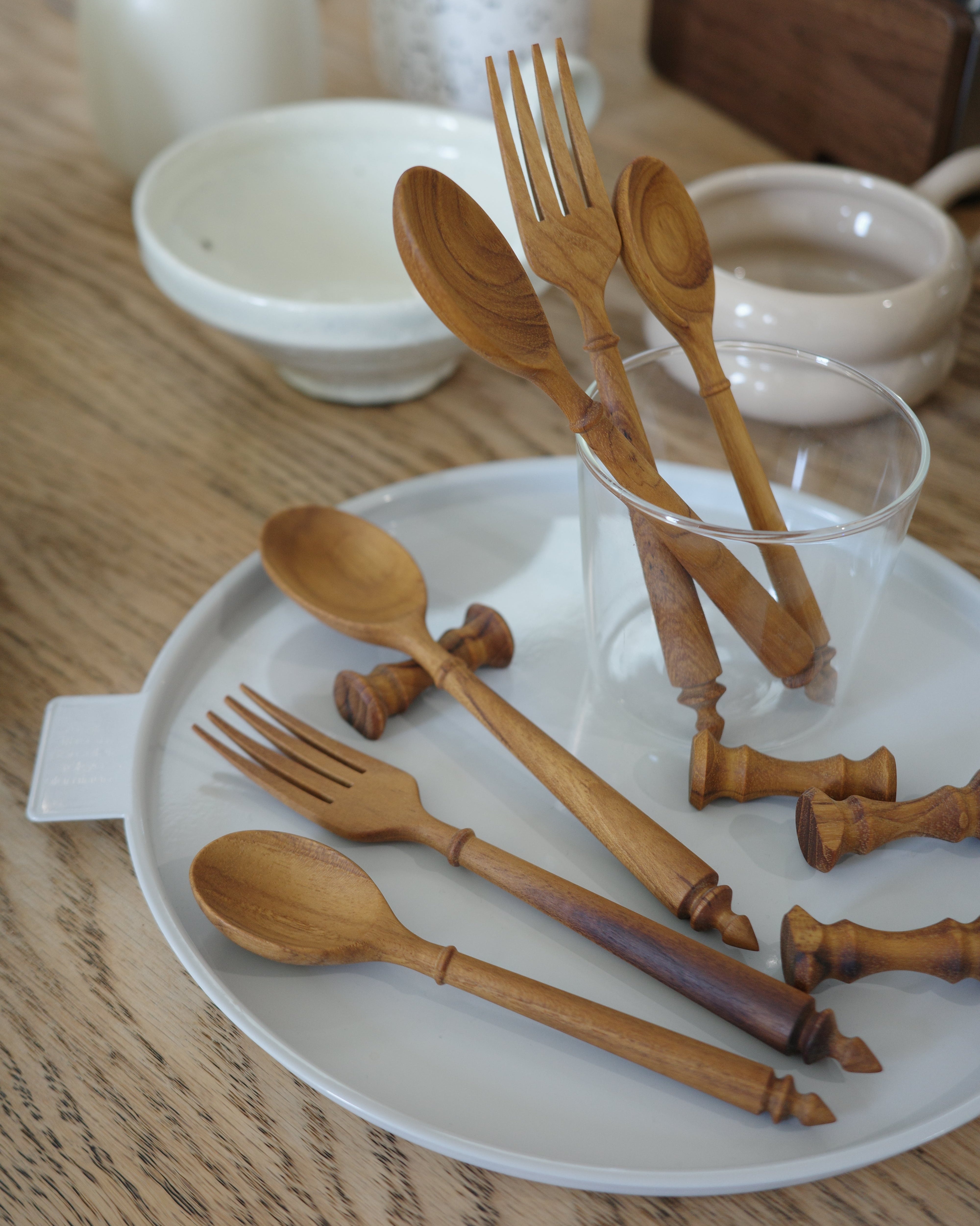 チーク　デザートフォーク　5本セット NIDO brunch folk チークフォーク – Mejular