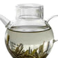 Round glass teapot