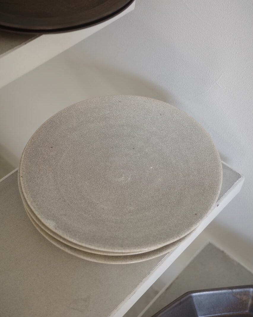 錆かいらぎ まる皿　L（美濃焼）