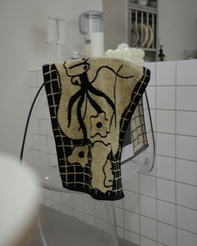 BUNCH OF FLOWERS フェイスタオル　norahi x WATANABE PILE