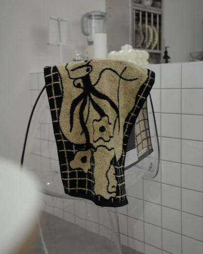 BUNCH OF FLOWERS フェイスタオル　norahi x WATANABE PILE