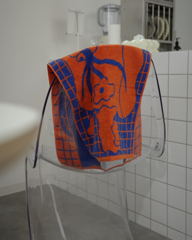 BUNCH OF FLOWERS フェイスタオル　norahi x WATANABE PILE