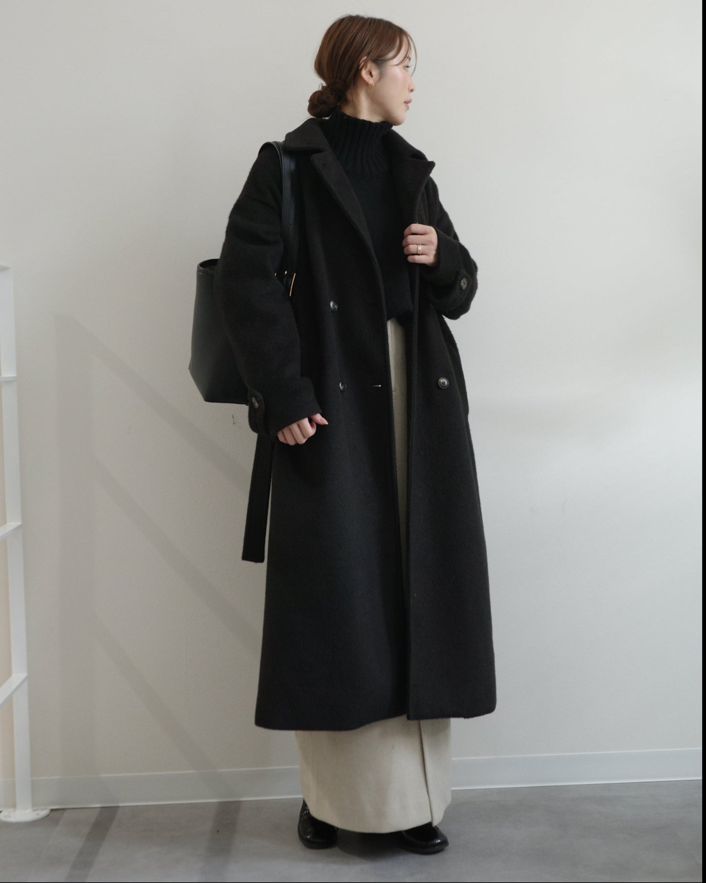 ダブルブレストチェスターコート