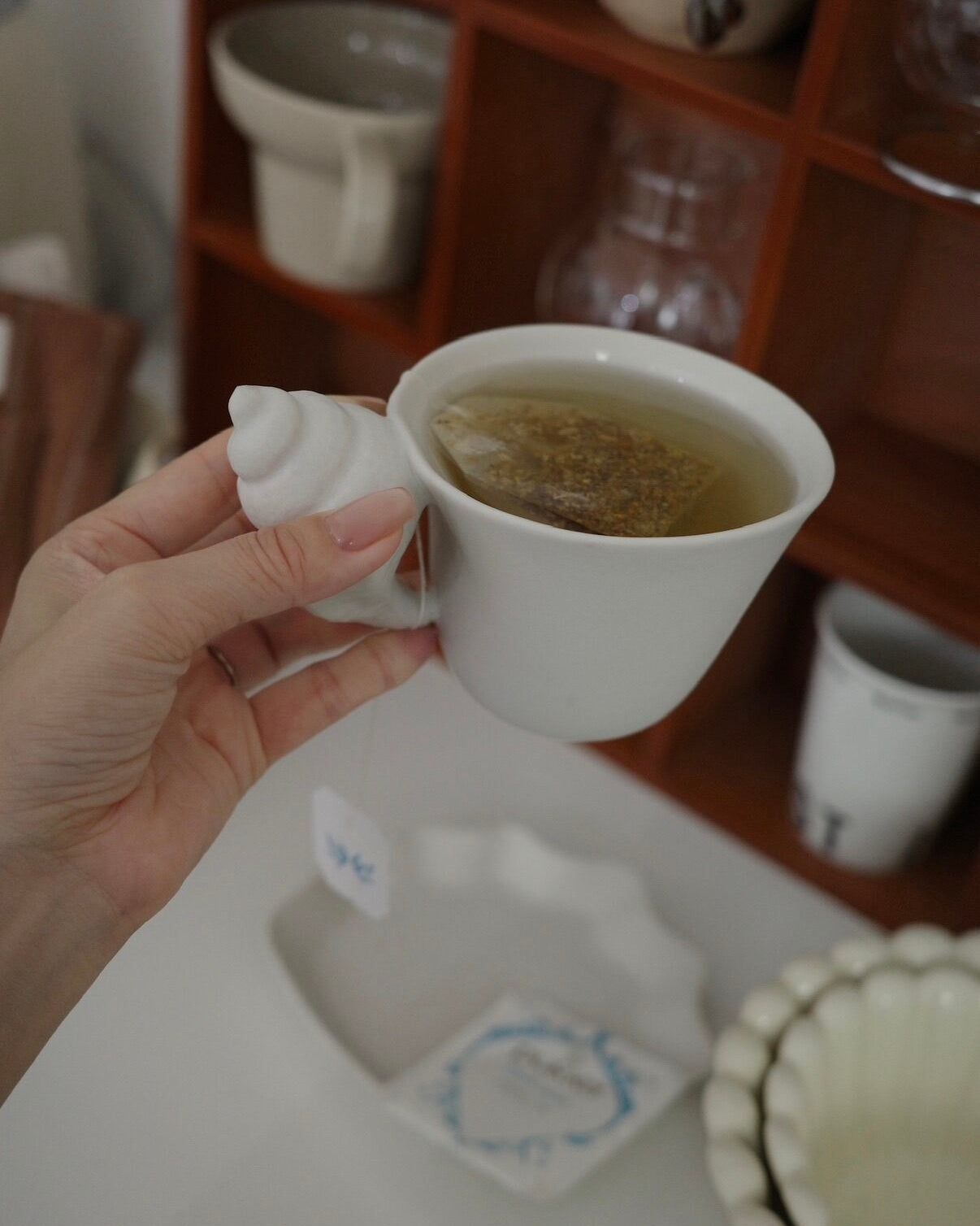 シェルカップ&ソーサー