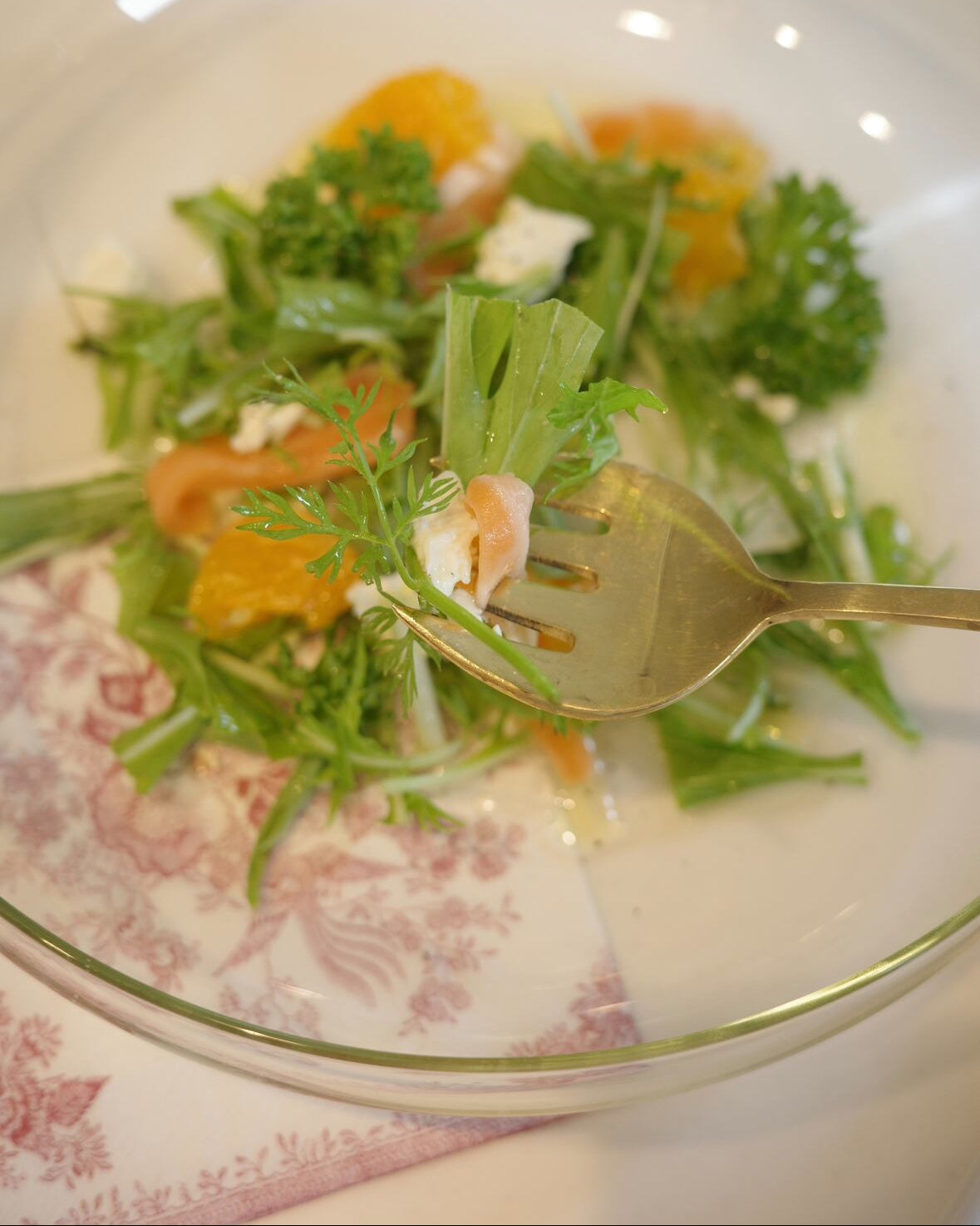 BRASSで出来た丸いフォルムのフォーク