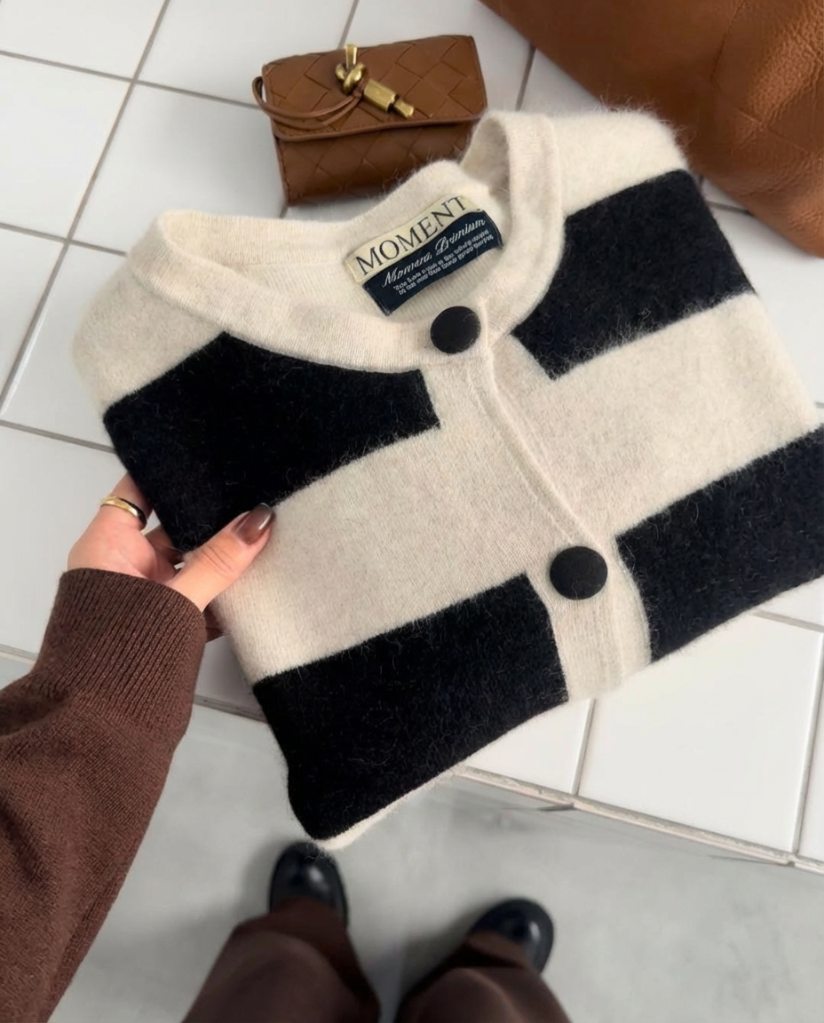 ボーダーカーディガン