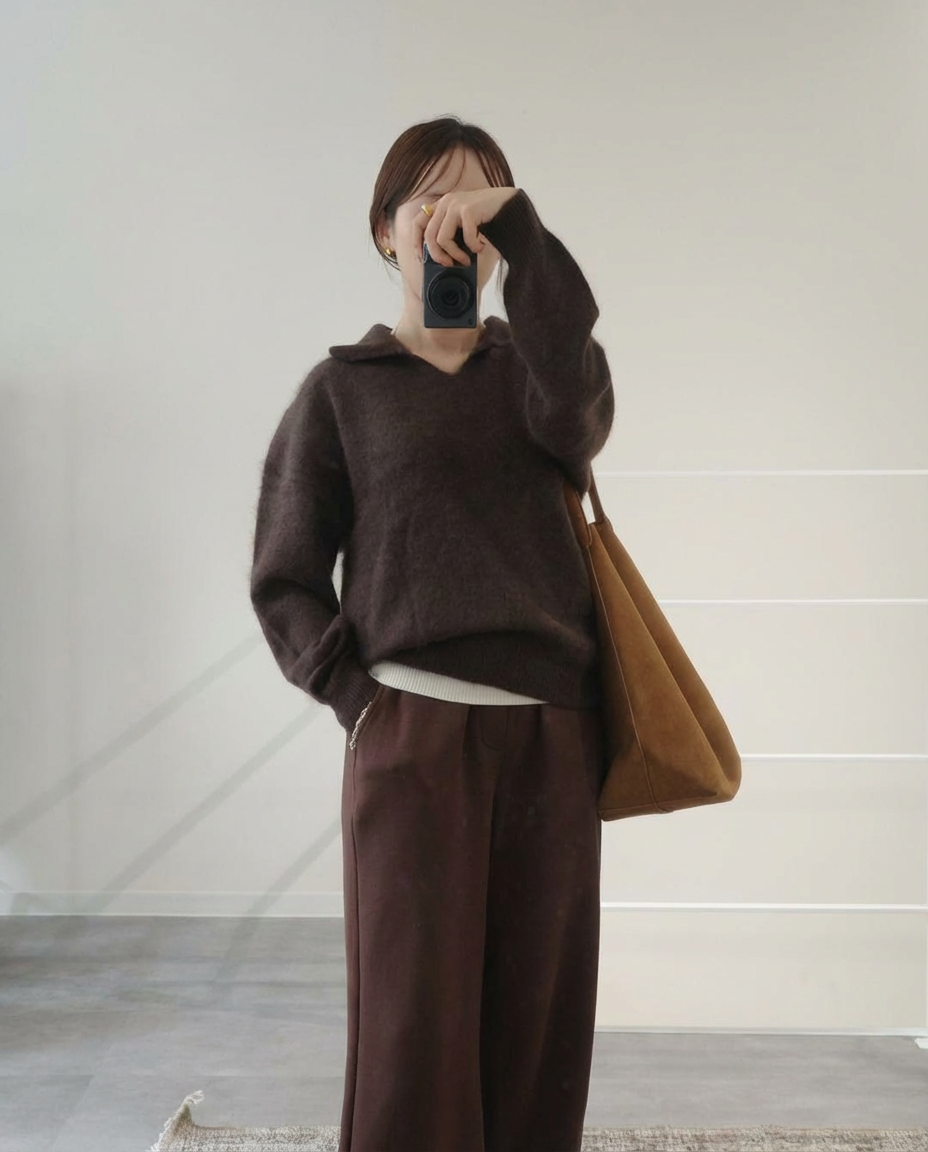 キャンディーウールニット