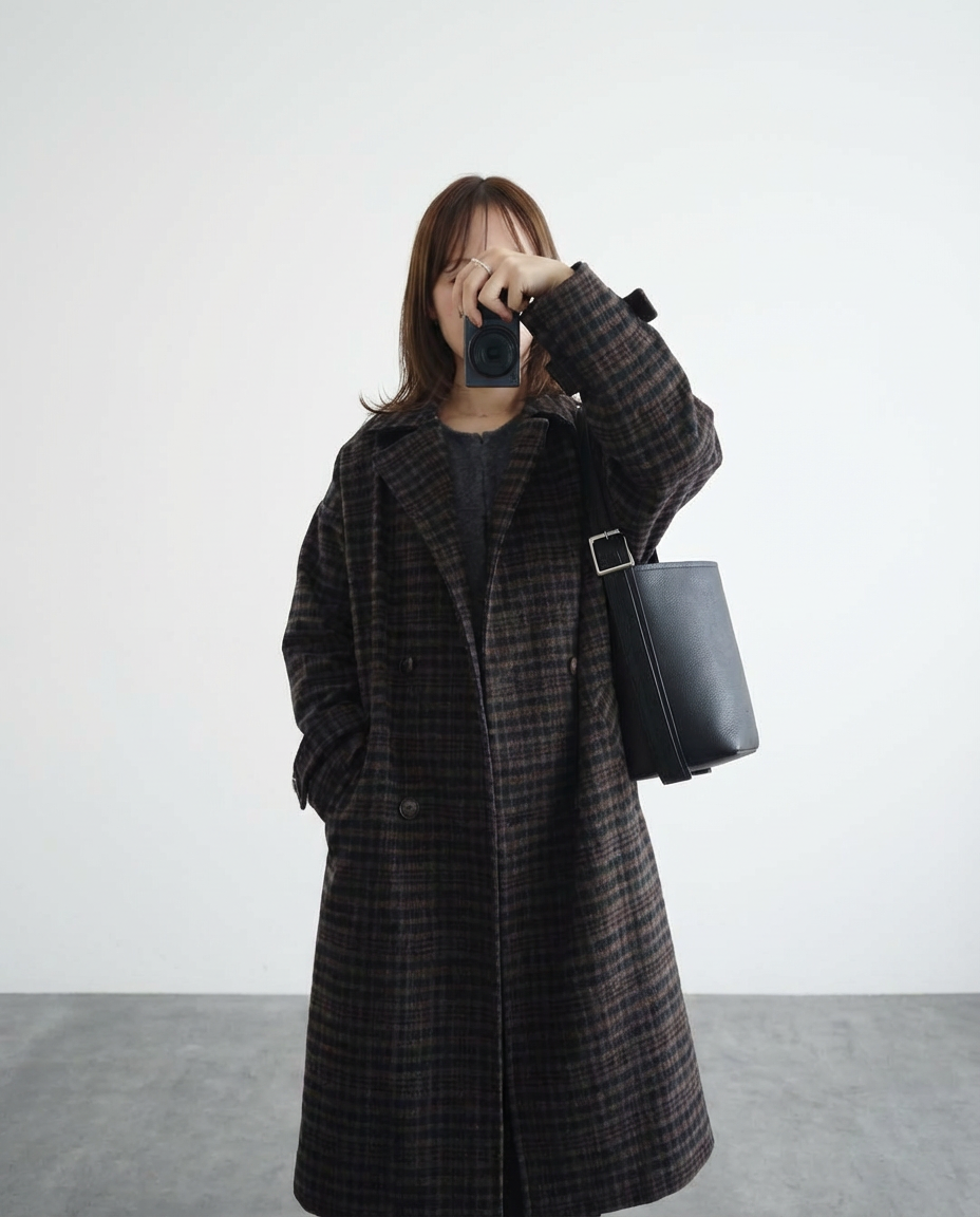 ダブルブレストチェスターコート